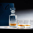 da vinci hand-cut crystal decanter glass - set of 3 (4pc)