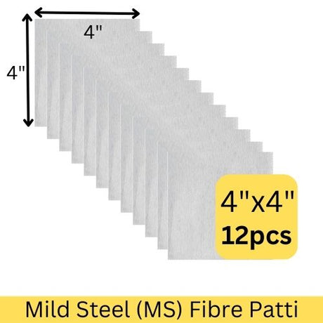 Mild Steel MS Fibre Patti, Pack of 12 Pcs