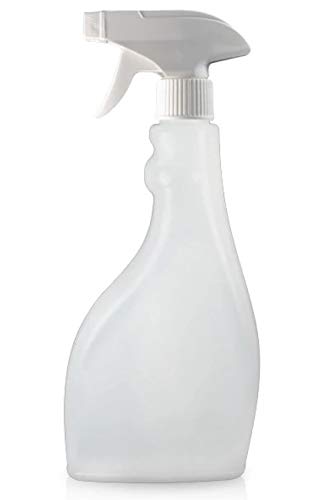 Flat Sparay Bottle with White Nozzle Trigger, 750 ml