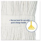 LR300 Legend Cotton Clip & Fit Wet Mop Refill, Cut End with Tail Band, 300g