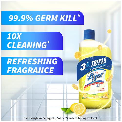 Lizol All In 1 Disinfectant Surface & Floor Cleaner, 975 ml