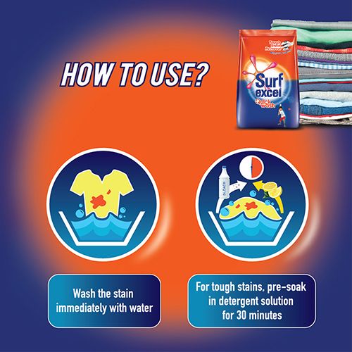Surf Excel Detergent Powder, Quick Wash