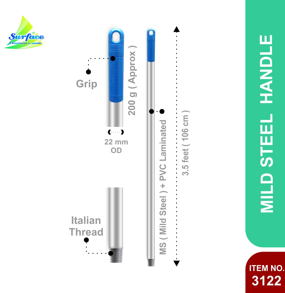 MS3530 - 3.5 FT x 22 OD MS Rod with Italian Thread & Hole