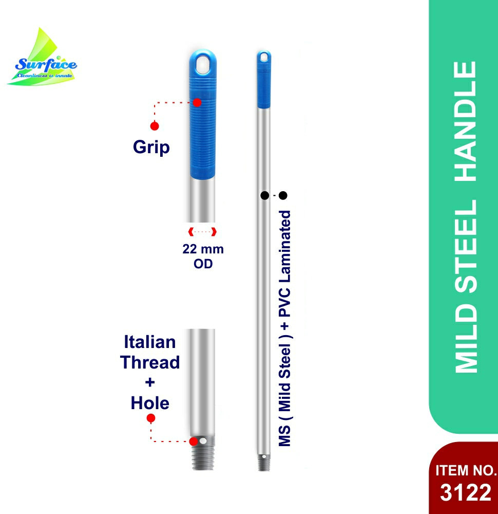 MS330 - 3 FT x 22 OD MS Rod with Italian Thread & Hole (90cm)