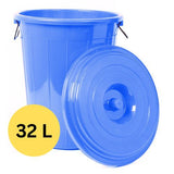 Taj Plast Plastic Multipurpose Storage Drum Bucket With Lid