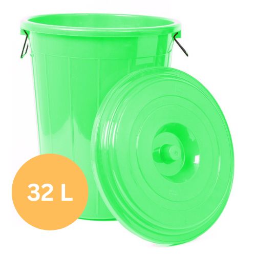 Taj Plast Plastic Multipurpose Storage Drum Bucket With Lid