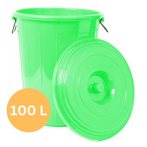 Taj Plast Plastic Multipurpose Storage Drum Bucket With Lid