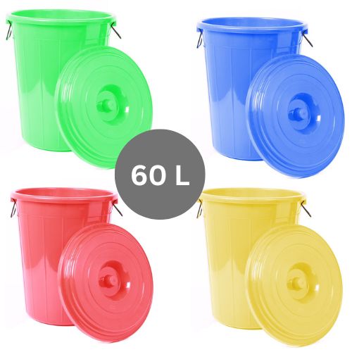 Taj Plast Plastic Multipurpose Storage Drum Bucket With Lid