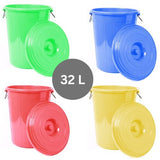 Taj Plast Plastic Multipurpose Storage Drum Bucket With Lid