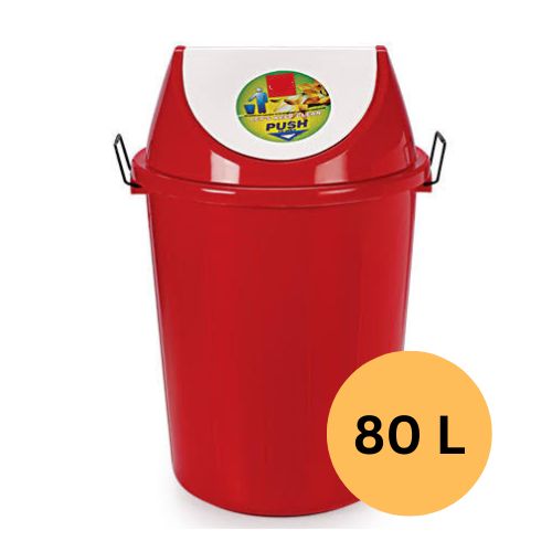 Plastic Dustbin With Swing Lid