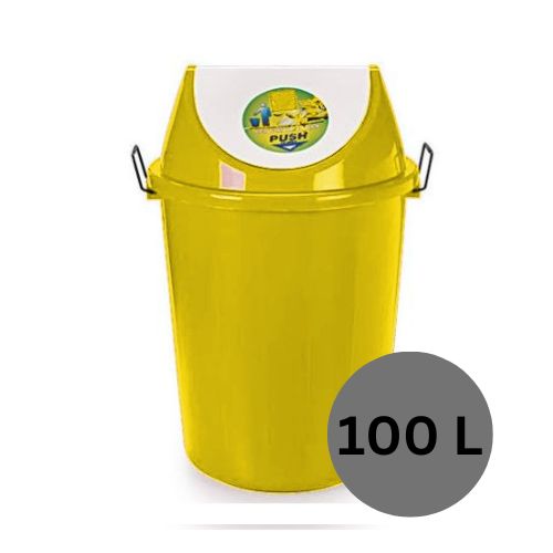 Plastic Dustbin With Swing Lid