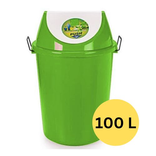 Plastic Dustbin With Swing Lid