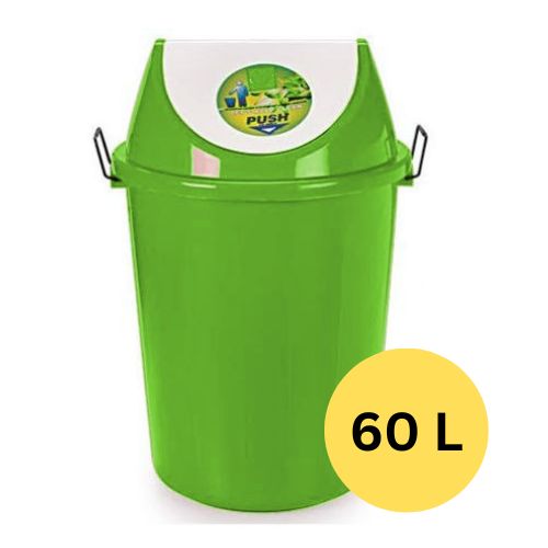 Plastic Dustbin With Swing Lid