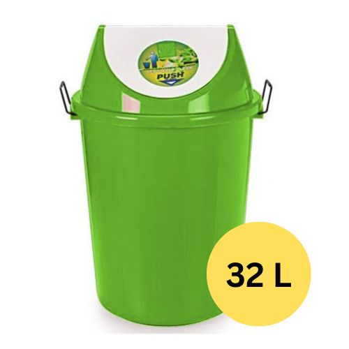 Plastic Dustbin With Swing Lid