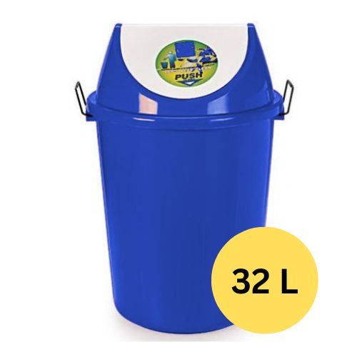Plastic Dustbin With Swing Lid