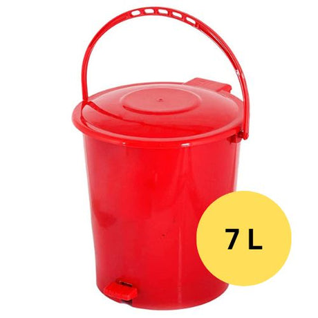 SLP Paddle Foot Press Dustbin, Virgin Plastic
