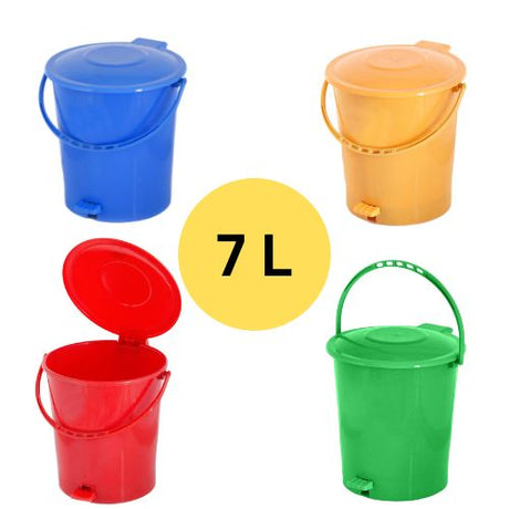 SLP Paddle Foot Press Dustbin, Virgin Plastic