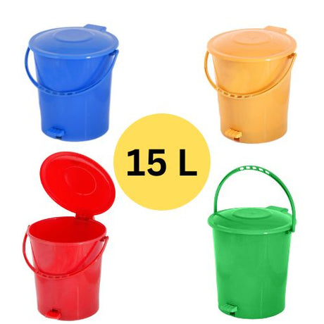 SLP Paddle Foot Press Dustbin, Virgin Plastic