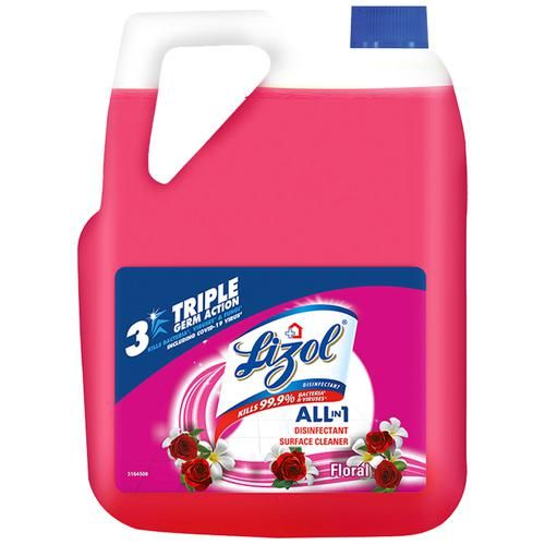 Lizol All In 1 Disinfectant Surface & Floor Cleaner, 5 L