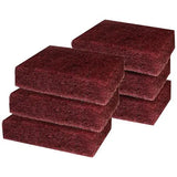 Generic Red Scrub Pad, 20mm,  3"x4", ( RAJ34 ), Red - Pack of 40 Pcs