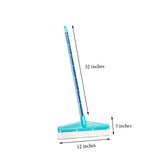 Unique Teeny Floor Wiper , 30 Cm ( 12" ) With 80 cm MS Rod