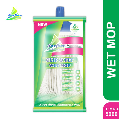 L300 Legend Cotton Clip & Fit Wet Mop, Multicolour Clip