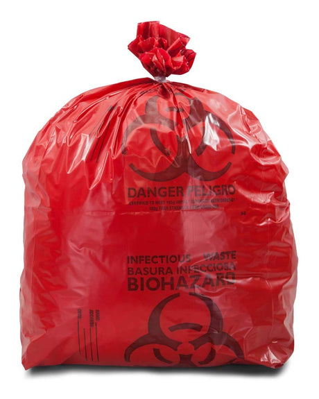Bio Hazard Logo Printed Garbage Bag With Color Code