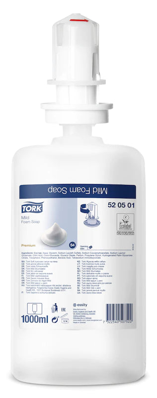 Tork 520501 Mild Foam Soap, 1 Case ( 6 Pcs x 1000 ml )