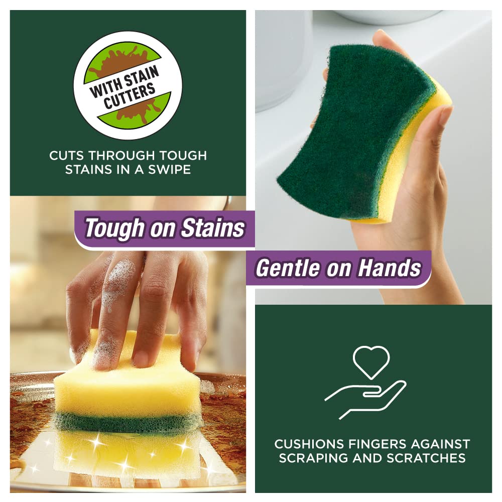 Scotch Brite Scrub Sponge, 6x10 cm, Buy 2 Get 1 Free