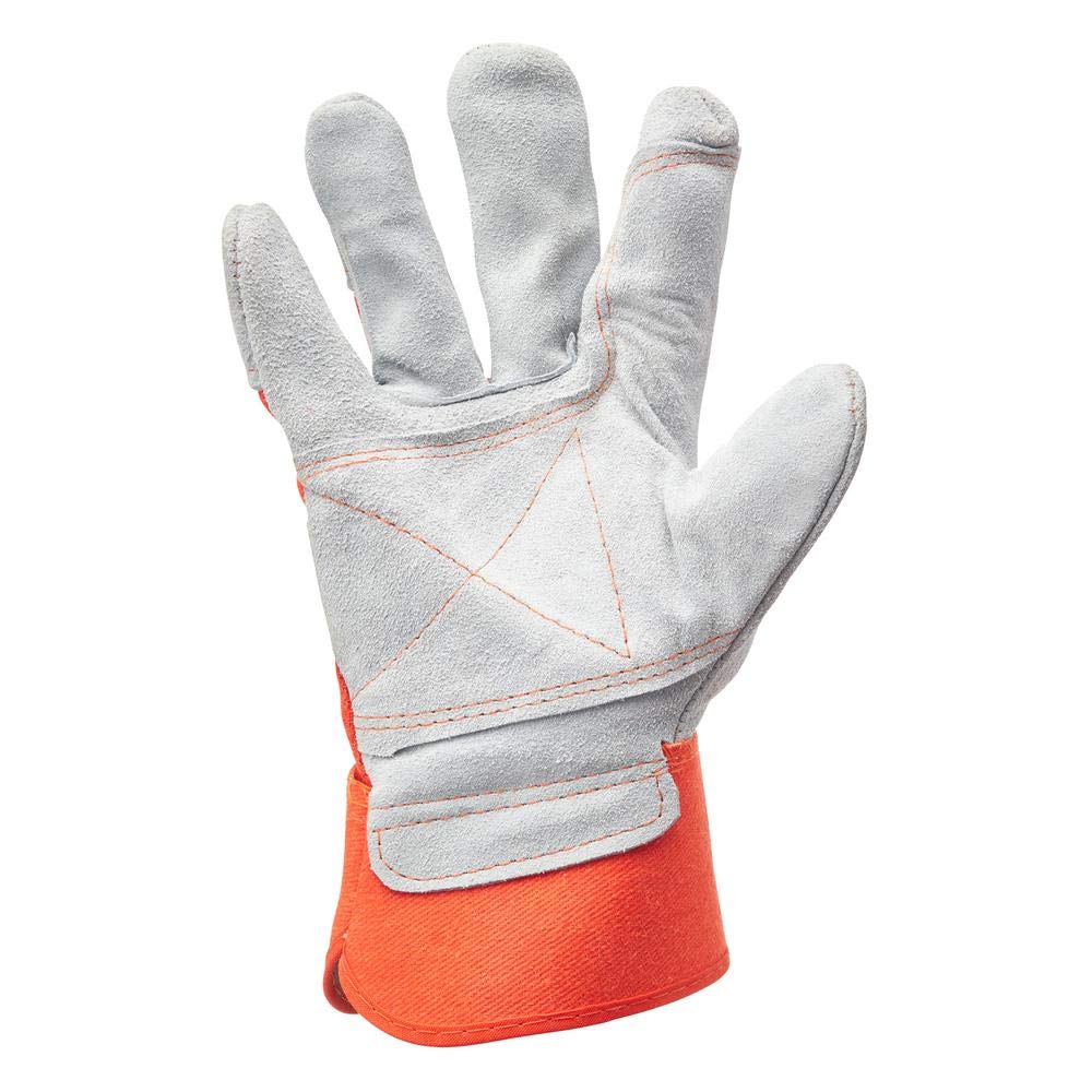 Industries Leather Double Palm Split Gloves - Color may Vary, 10 Inch