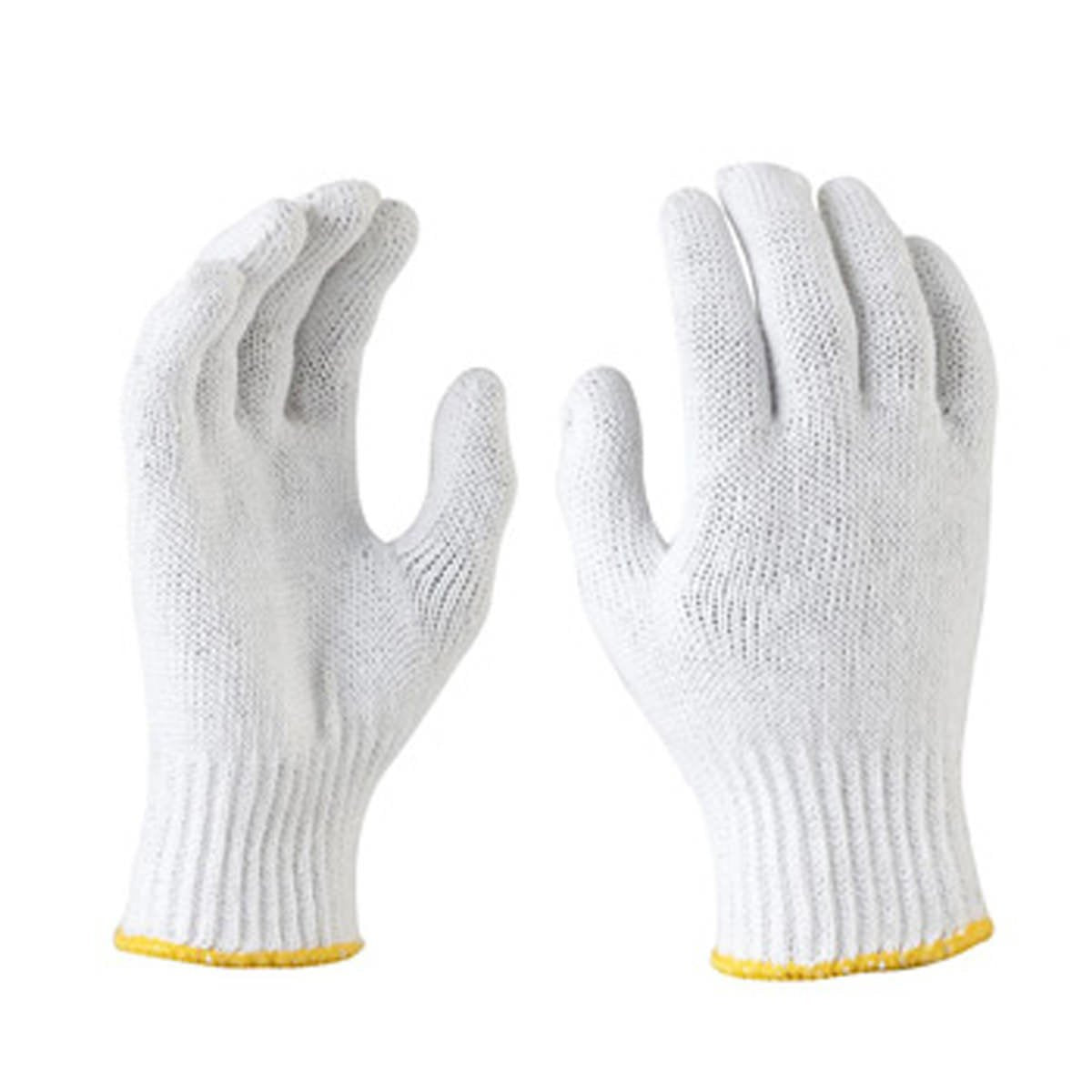 Cotton Hand Gloves Reusable Washable Knitted for Unisex, 1 Pair