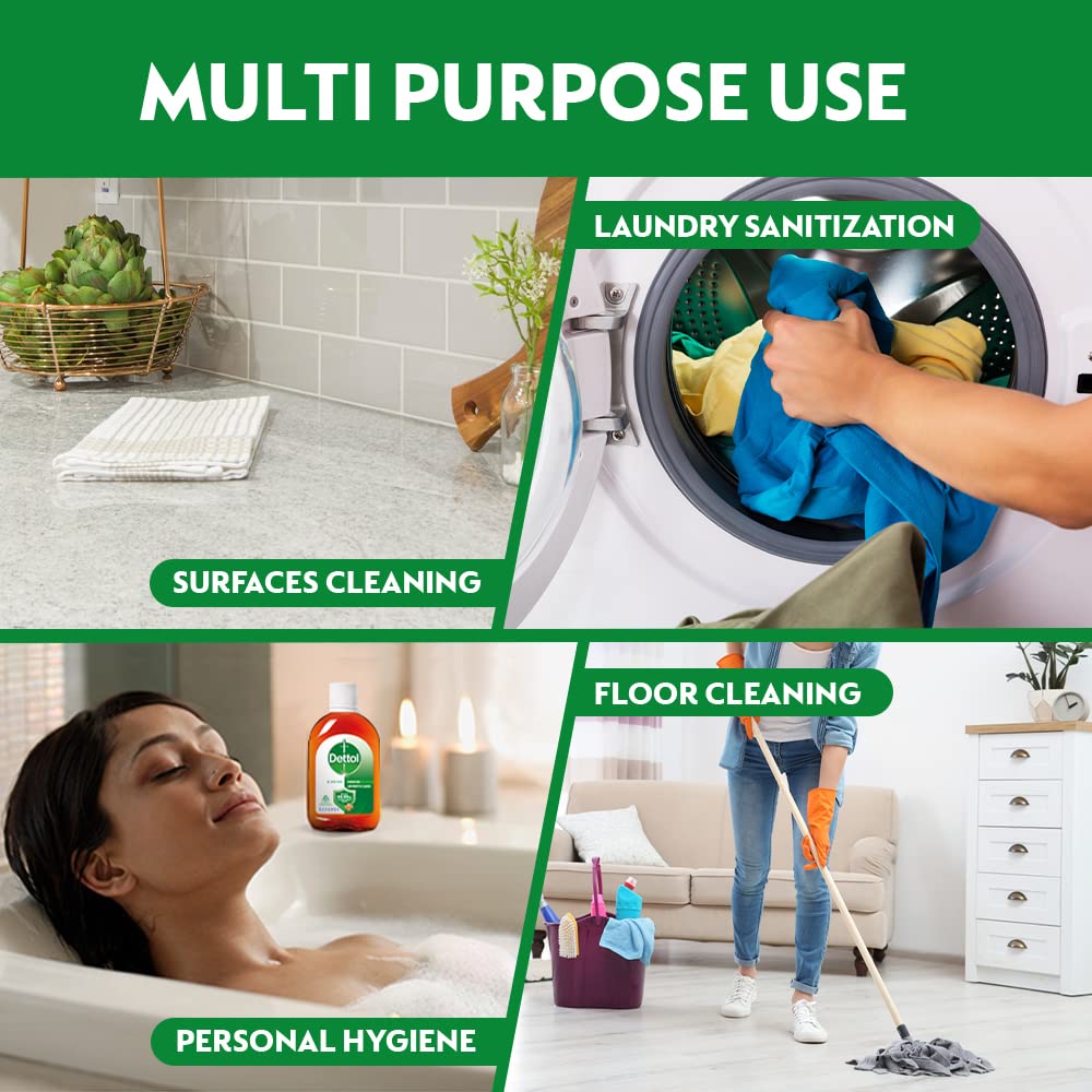 Dettol Antiseptic Liquid for First Aid , Surface Disinfection and Personal Hygiene