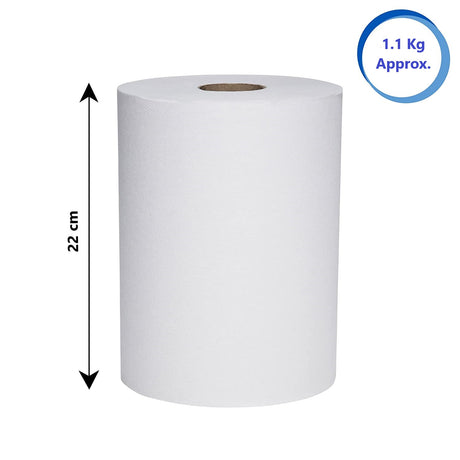 Hand Roll Tissue Roll ( HRT ), 38 gsm, 150 mtr, 1.2 Kg / Roll x 6 Pcs