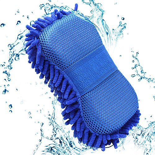 Multipurpose Microfibre Wash & Dry Cleaning Sponge, 1 Piece - Random Colour