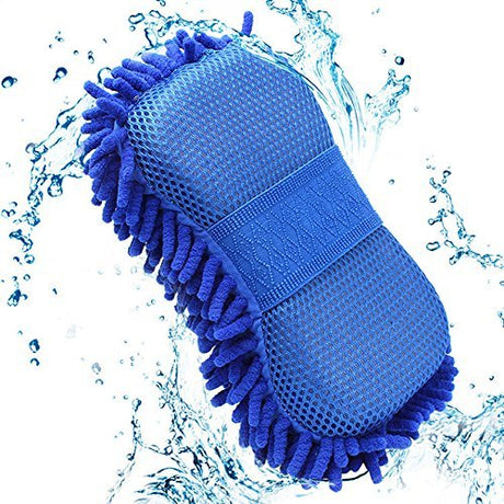 Multipurpose Microfibre Wash & Dry Cleaning Sponge, 1 Piece - Random Colour