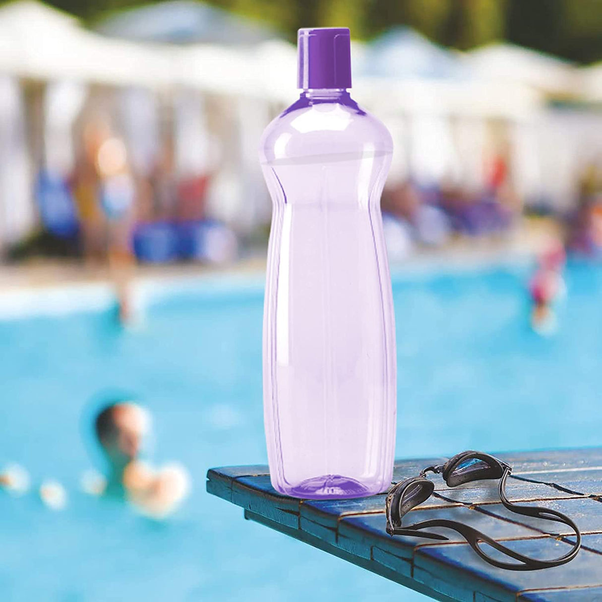 MILTON Pacific 1000 Pet Water Bottles, 1 Litre Each, Set of 6