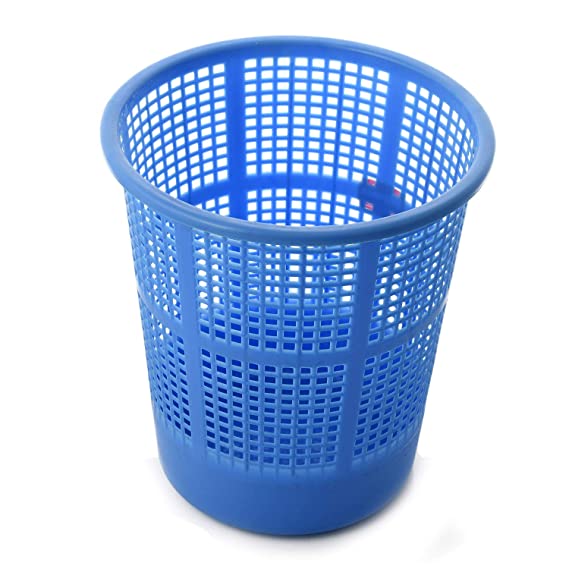 Crocodile Plastic Open Mesh Dustbin, Multicolour