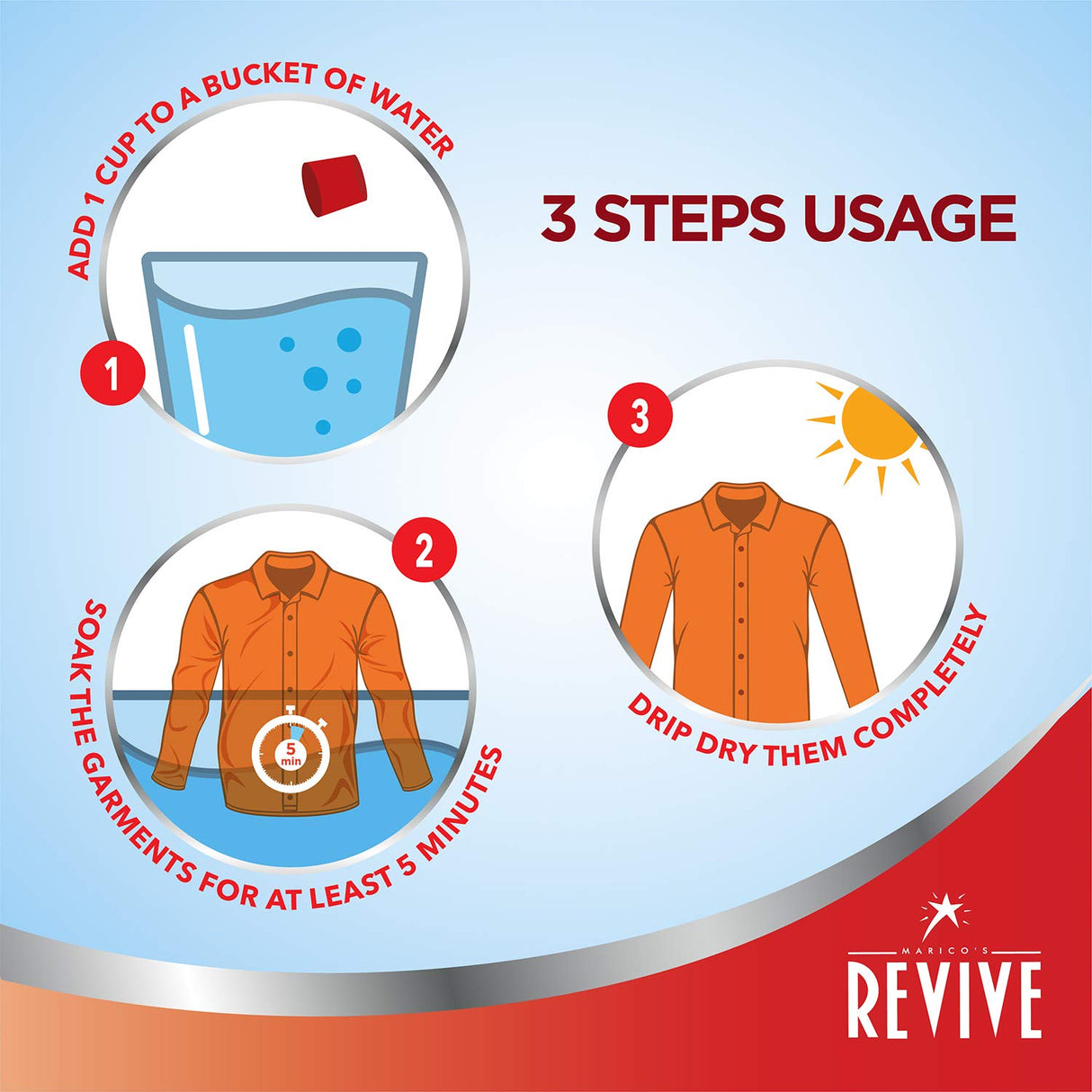 Revive Liquid Stiffener - All Fabrics, All Colors, 400 g Bottle