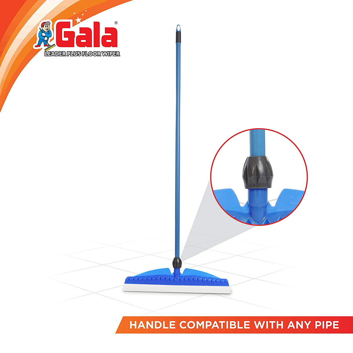 Gala Leader Floor Wiper, 16" Blade & 3.3 FT Rod