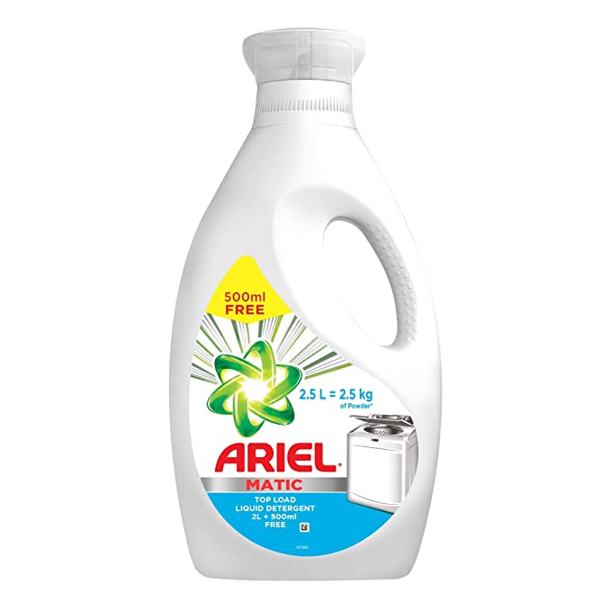 Ariel Matic Liquid Detergent Top Load 2 L + 500 ml Free