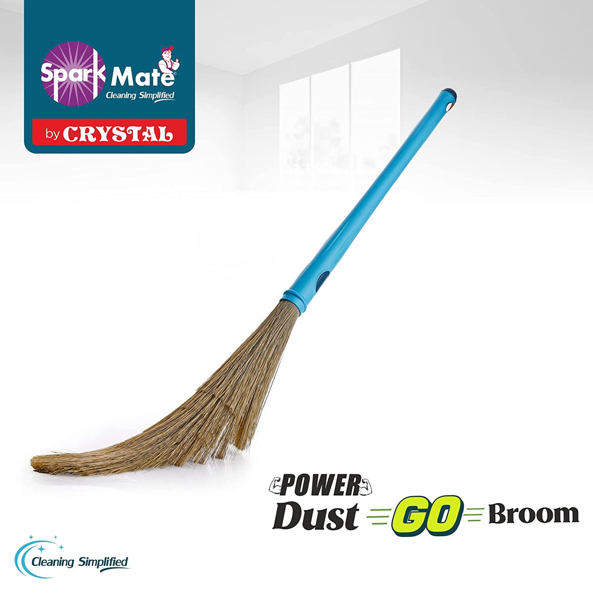 Crystal Plastic No Dust Broom