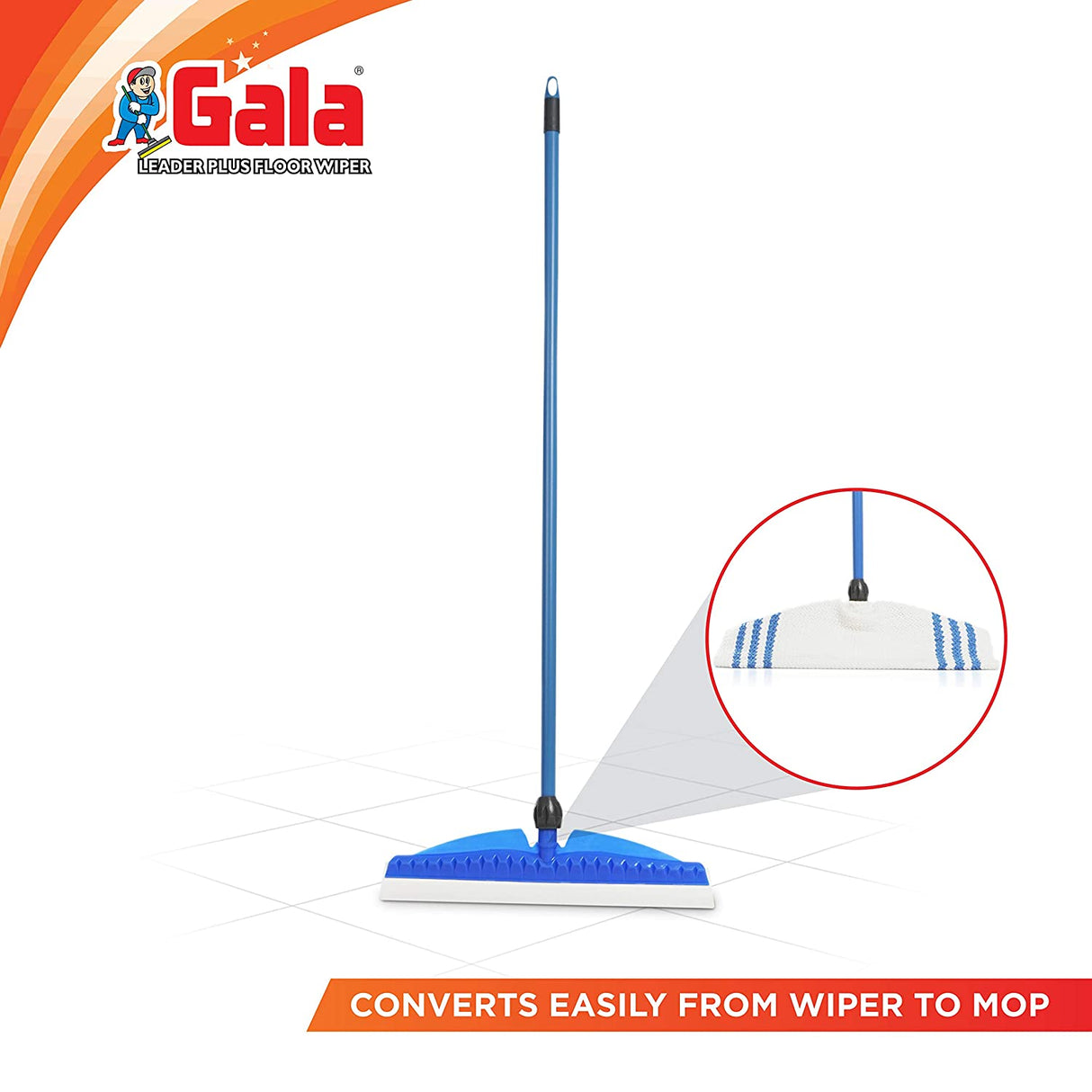 Gala Leader Floor Wiper, 16" Blade & 3.3 FT Rod