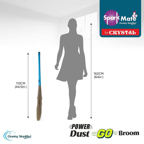 Crystal Plastic No Dust Broom