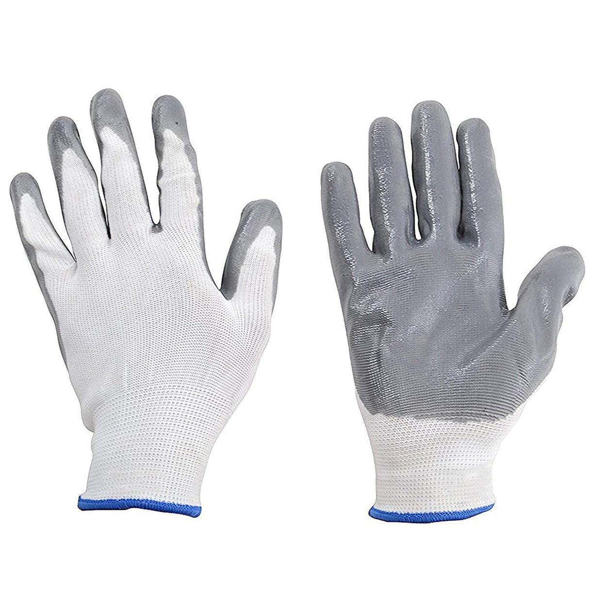 Heavy Duty Reusable Industrial Safety Nylon Anti Cut Resistant Hand Gloves, Grey -1 Pair