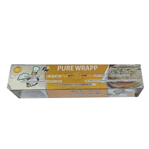PW24 Pure Wrapp Aluminium Foil, Golden Box, 10.5 mic - 72 M