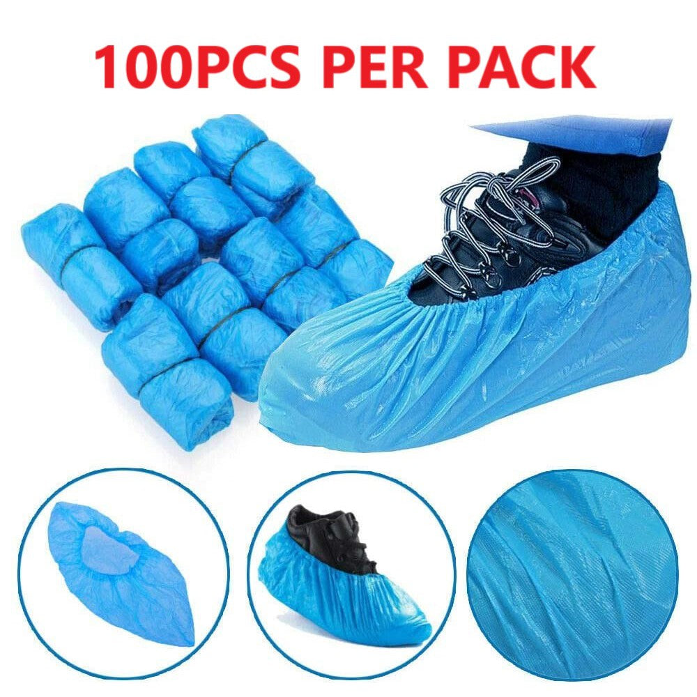 Plastic Disposable Shoe Cover - 100 Pcs Per Pack