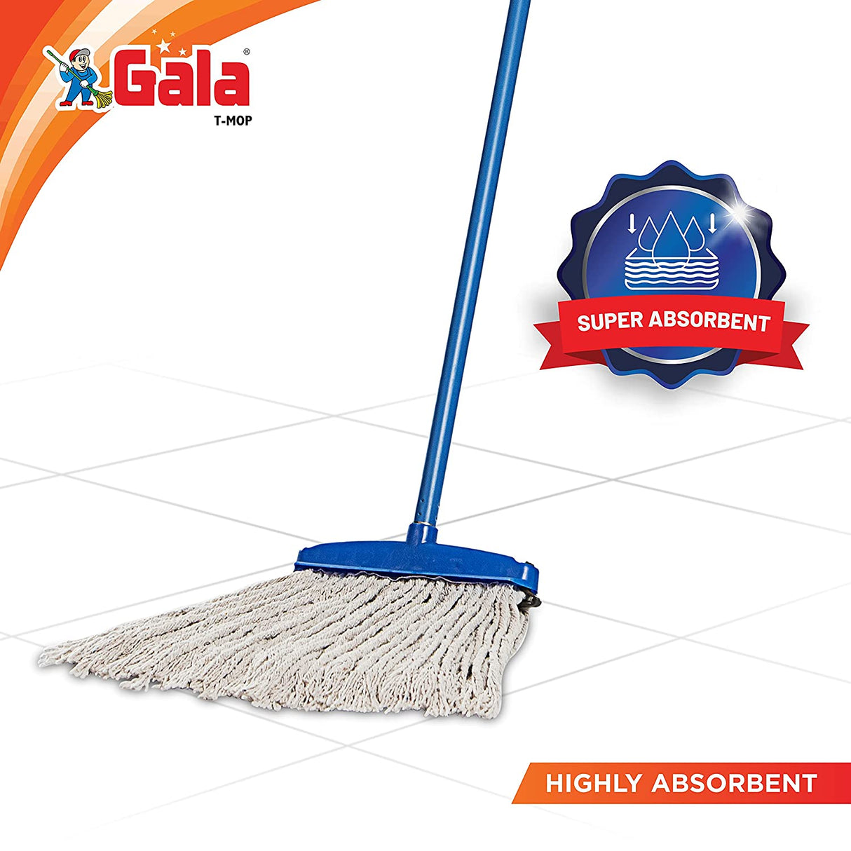 Gala Floor T Mop with 3.8 FT MS Handle ( 143070 )