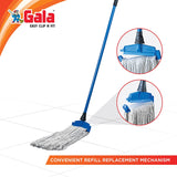 Gala Clip & Fit Floor Mop with 5 FT MS Handle