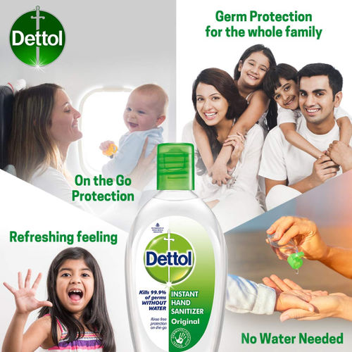Dettol Instant Hand Sanitizer Liquid Gel