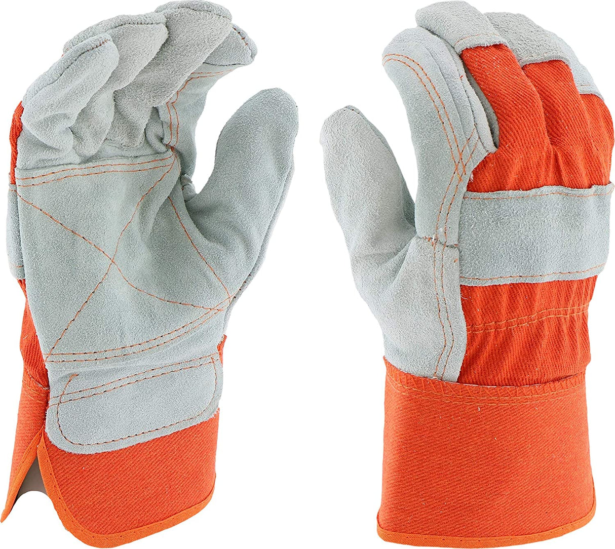 Industries Leather Double Palm Split Gloves - Color may Vary, 10 Inch